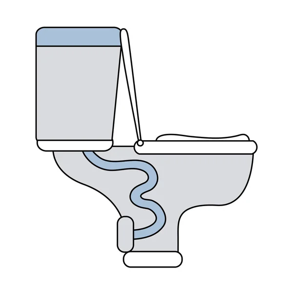 Toilette Sanitär Ausrüstung Service Reparatur Vektor Illustration — Stockvektor