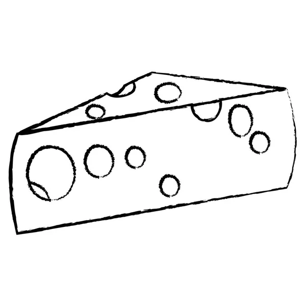 Grunge Lahodný Sýr Výživa Potraviny Textury Vektorové Ilustrace — Stockový vektor