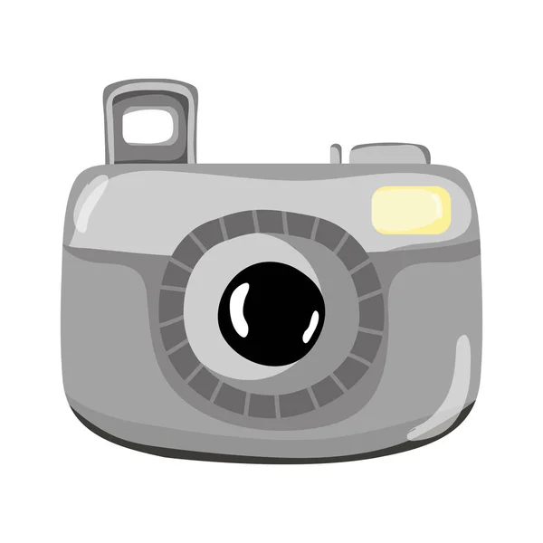 Digitalkamera Professionelle Foto Technologie Vektor Illustration — Stockvektor