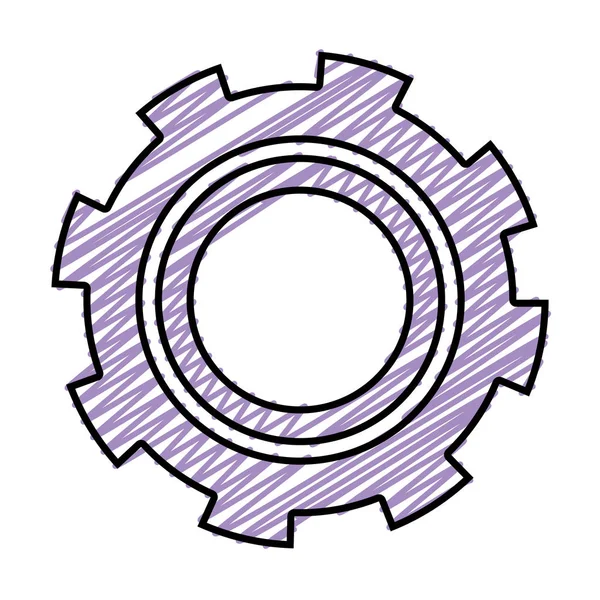Icono Del Engranaje Ilustración Vectorial — Vector de stock