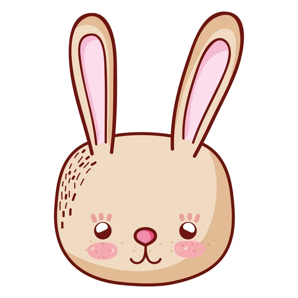 兔子头可爱的野生动物向量例证 — 图库矢量图片