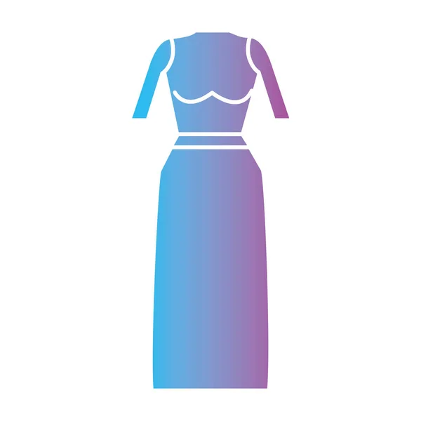 Silueta Mujer Ropa Estilo Diseño Vector Ilustración — Vector de stock