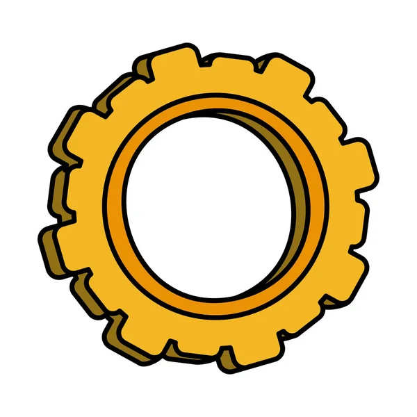 彩色工业齿轮工程技术机器向量例证 — 图库矢量图片