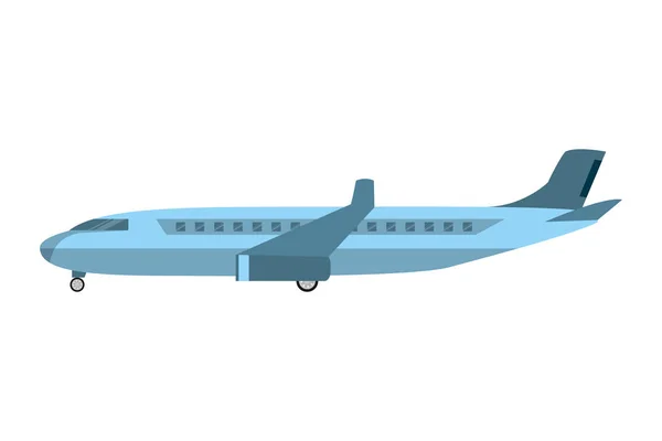 Transport Par Avion Avec Des Fenêtres Des Pneus Illustration Vectorielle — Image vectorielle