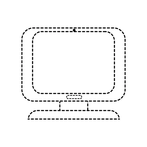 Illustrazione Vettoriale Tecnologia Dell Attrezzatura Digitale Dello Schermo Del Computer — Vettoriale Stock