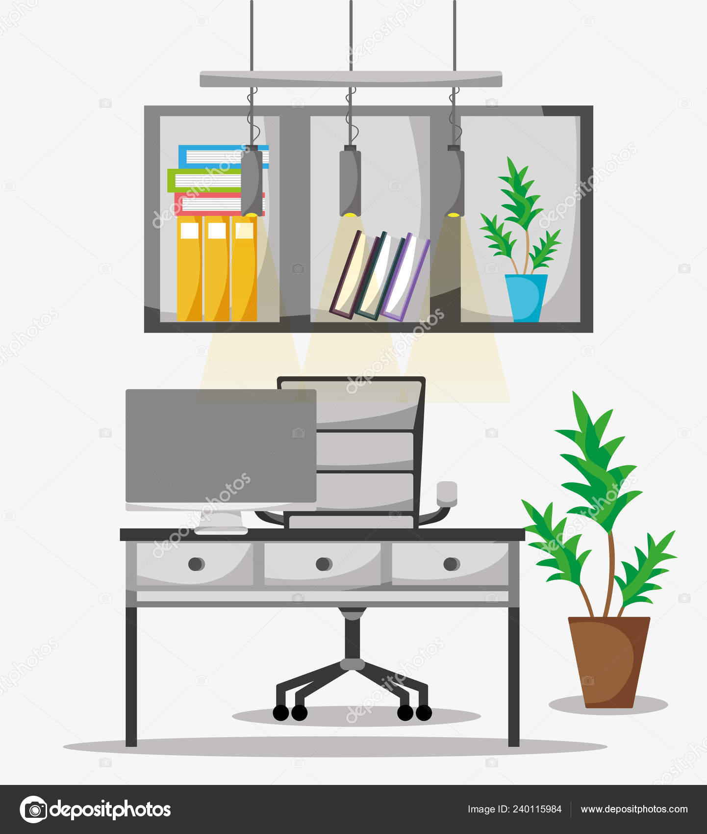 https://st4.depositphotos.com/11953928/24011/v/1600/depositphotos_240115984-stock-illustration-office-flat-desk-work-accessories.jpg