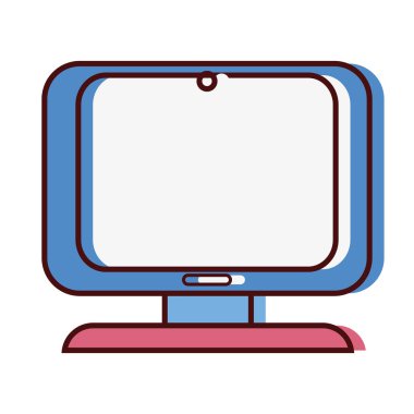 bilgisayar dijital ekran ekipman teknoloji vektör çizim