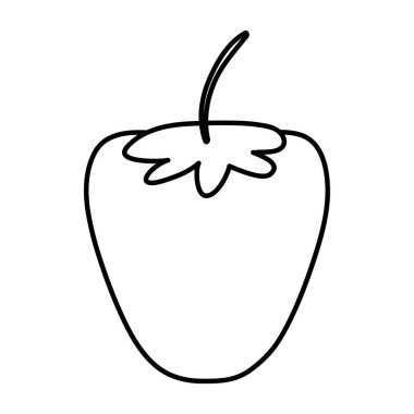 satır sağlıklı çilek organik meyve beslenme vektör çizim