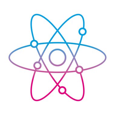 bozulmuş çizgi bilim yörüngeden atom eğitim vektör çizim fizik