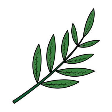 renk doğa bitki dal ile tasarlamak vektör yaprak