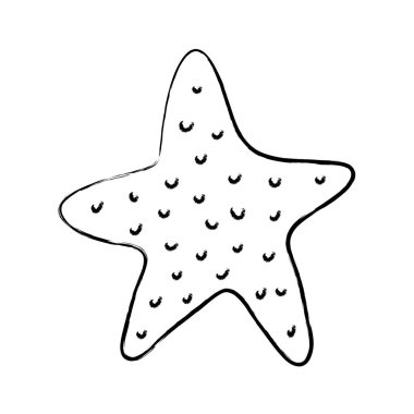 Grunge doğa deniz yıldızı okyanus hayvan tasarlamak vektör