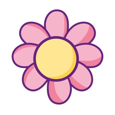 Doğa Çiçek egzotik bitki stil vektör çizim