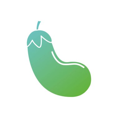 kontur organik patlıcan sebze beslenme vektör çizim