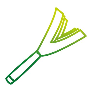 bozulmuş satır organik yeşil soğan sebze gıda vektör çizim