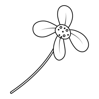 satır botanik çiçek bitki egzotik tarzı vektör çizim