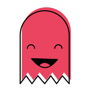 renk mutlu video oyunu sanal karakter simge vektör çizim taşındı