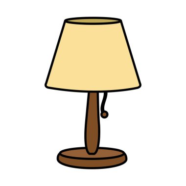 renk elektrik lambası ışık nesne dekoratif vektör çizim için