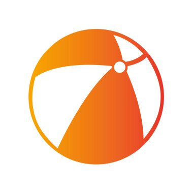 satır top beach oyuncak yaz vektör çizim