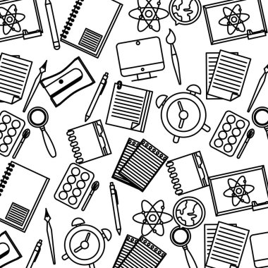 çizgi Okulu arka plan tasarım vektör çizim araçları