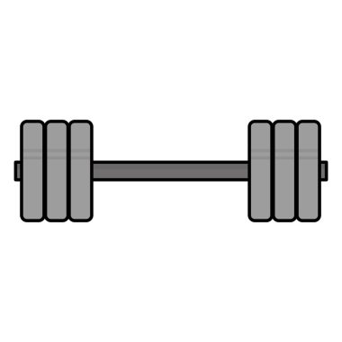 renk ağırlık nesnesine sağlıklı faaliyet ve yaşam tarzı vektör çizim