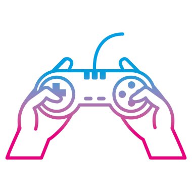 bozulmuş çizgi video oyunu denetleyici teknolojisini düğmeleri eller vektör çizim ile