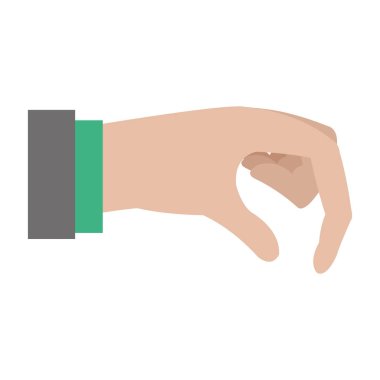 işadamı el jest parmaklarında vektör çizim imzalamak