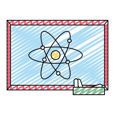 Blackboard çerçeve tasarım okulu eğitim vektör çizim için doodle