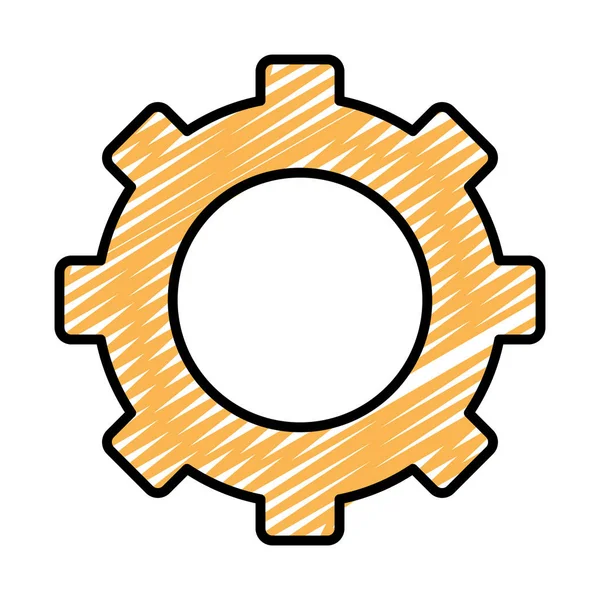 Sanayi Dişli Teknik Makina Mühendislik vektör çizim doodle