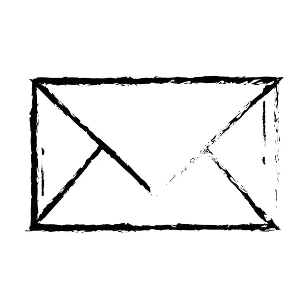 Фігурна Листівка Закрита Інформацією Про Повідомлення Векторні Ілюстрації — стоковий вектор
