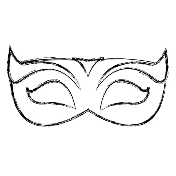 Party Mask Till Holiday Event Vektorillustration — Stock vektor