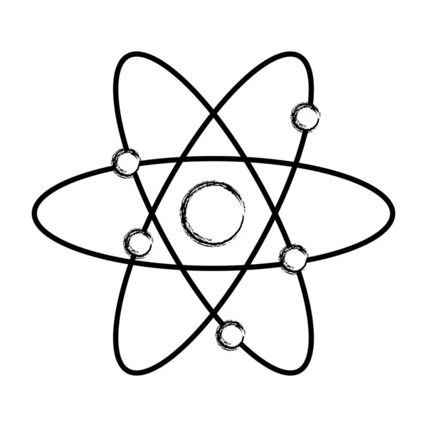 Fizyki Nauka Orbita Atom Edukacji Wektor Ilustracja — Wektor stockowy