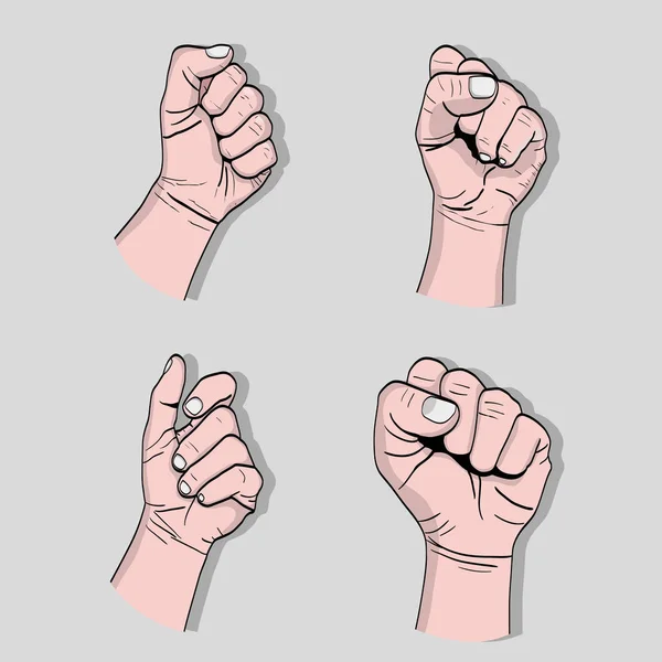 Jeu Puissance Forte Illustration Vectorielle Protestation — Image vectorielle