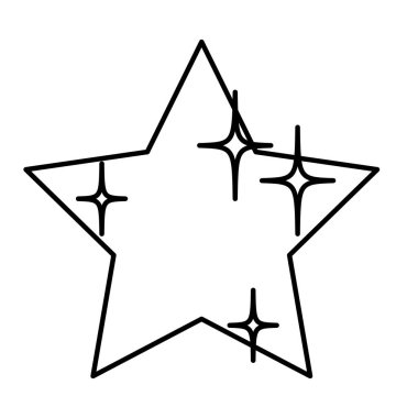 satır alanı gökyüzü vektör çizim doğal kıvılcım yıldız