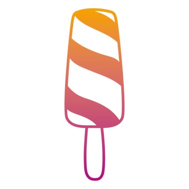 bozulmuş satır lezzetli buz lolly soğuk tatlı vektör çizim