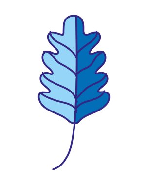 Duo renk lahana yaprağı tropikal doğa bitki vektör çizim