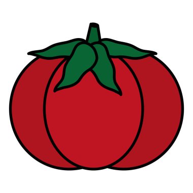 renk lezzetli taze domates sebze gıda vektör çizim
