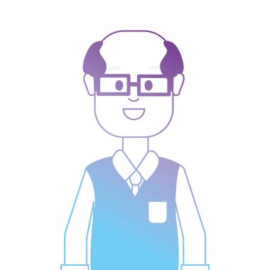 satır mar saç modeli ve gözlük tasarım vektör çizim ile