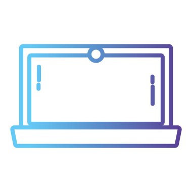 hat laptop ekran elektronik teknoloji vektör çizim