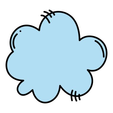 renk doğa fluffly bulut gökyüzü vektör çizim şehrinde hava durumu