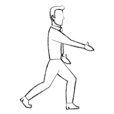 Grunge kurumsal işadamı özel manegar profesyonel vektör çizim