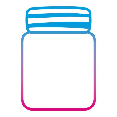 bozulmuş satır şirin cam şişe nesne stili vektör çizim