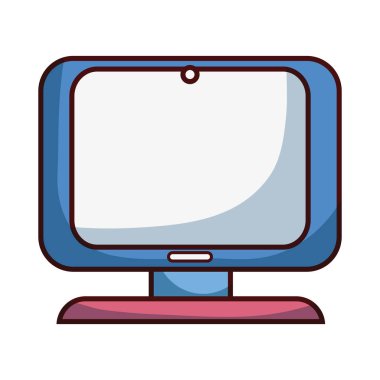 bilgisayar dijital ekran ekipman teknoloji vektör çizim