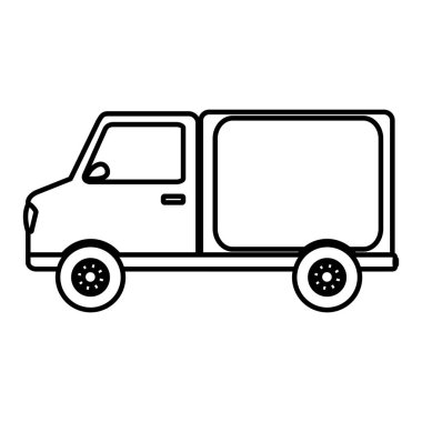 satır gövde tranport teslim araç hizmeti vektör çizim