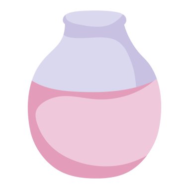 şirin cam şişe temiz nesne vektör çizim