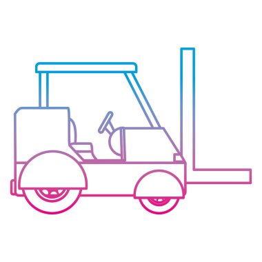 degarded satır endüstriyel forklift kargo ulaşım vektör çizim nakliye