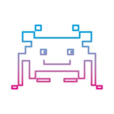 bozulmuş çizgi video oyunu yengeç dijital karakter simge vektör çizim