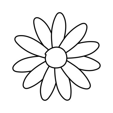 Doğa yaprakları vektör çizim ile güzel tropikal çiçek hattı