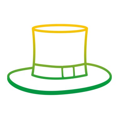 bozulmuş çizgi adam şık şapka süsleme tasarlamak vektör