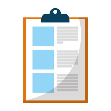 iş onay listesi belgede Pano vektör çizim