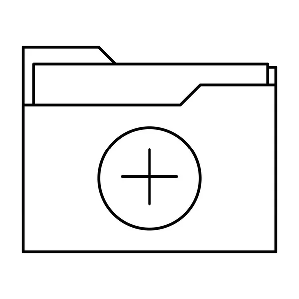 Rad Filmapp Med Dokument Papper Information Vektorillustration — Stock vektor
